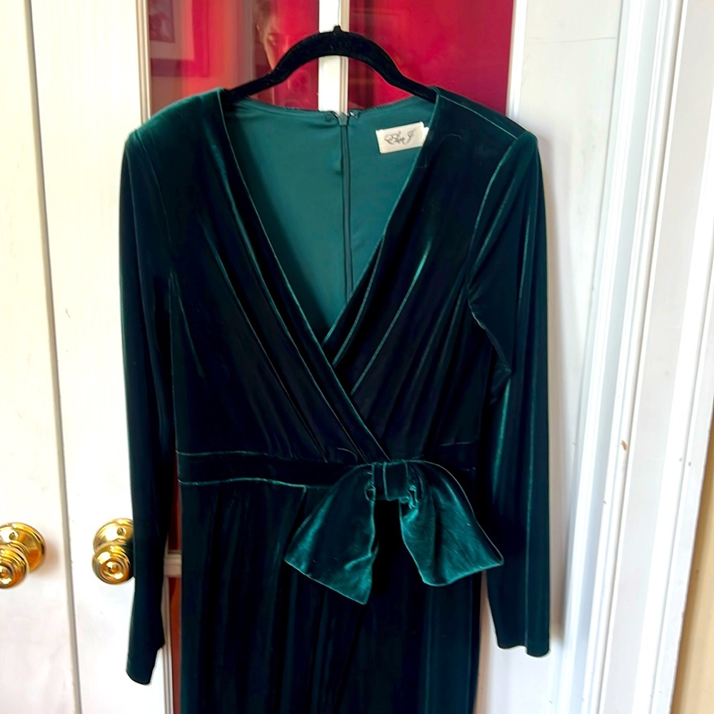 Eliza J velvet dress